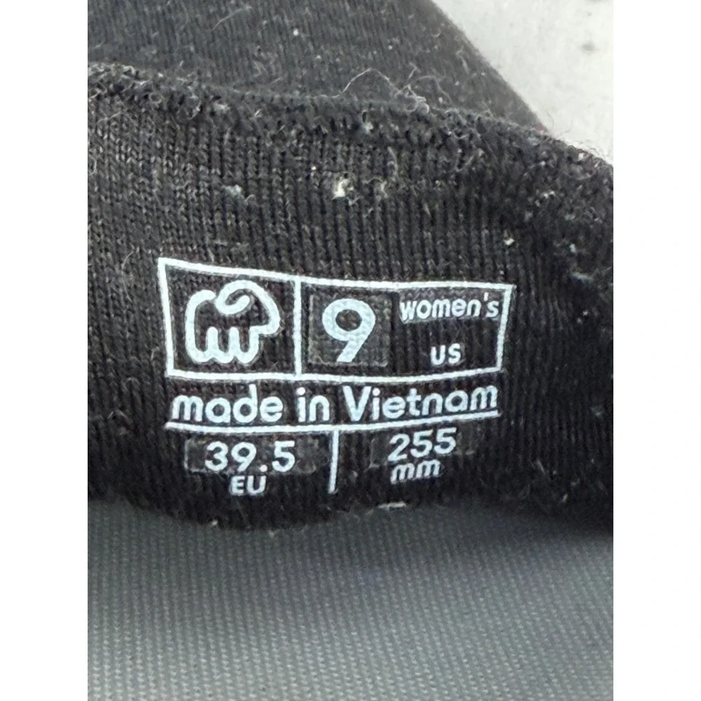 Merinos Women Black Wool Slip On Sneakers Comfort Walking‎ Shoes Size 9 EU 39.5
